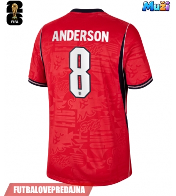 Lacne Muži Futbalové dres Anglicko Elliot Anderson #8 MS 2026 Krátky Rukáv - Preč